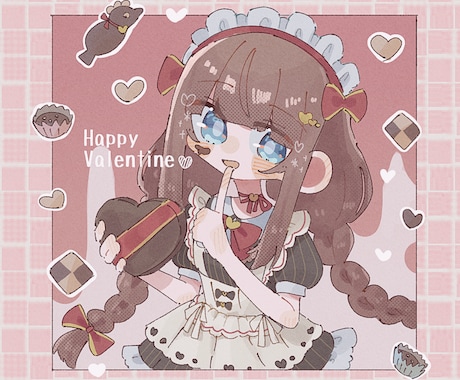 商用利用OK！ゆるかわいいアイコンイラスト描きます SNSアイコンへぜひ！ふんわり手描きイラスト描きます！ イメージ2