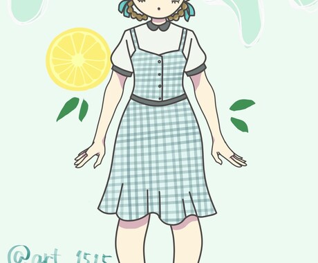 デフォルメキャラ立ち絵アイコンイラスト承ります 夢かわ、ガーリーなデフォルメキャラの立ち絵です イメージ2