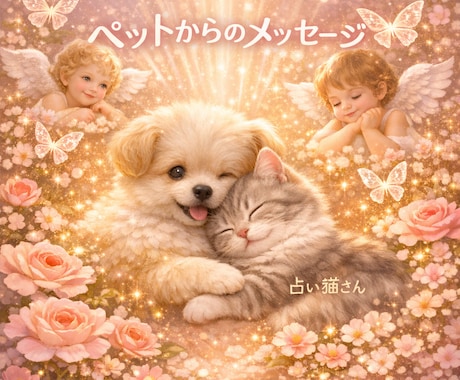 ペットからのメッセージをあなたへ言葉で届けます 魂の声を読むアニマルコミュニケーションで愛のメッセージお届け イメージ1