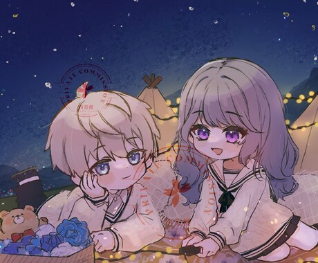かわいいちびキャラを制作いたします どんなキャラクターもゆるふわちびキャラに。任せてください！ イメージ2