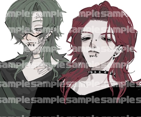 受付中♪イラスト3.000~ 描きます アイコンやサンプル画像等にご使用いただけます イメージ2