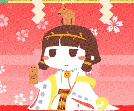 ゆるゆるっとした神様のアイコン描きます ほっこりかわいい神様のイラストがあなたを癒します。 イメージ1