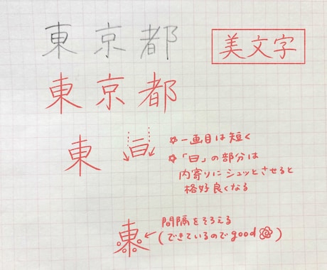 こんな字になりたい！手書き文字のアドバイスをします 習字師範が幅広く対応☆美文字、エモ字、丸文字なんでもOK◎ イメージ2