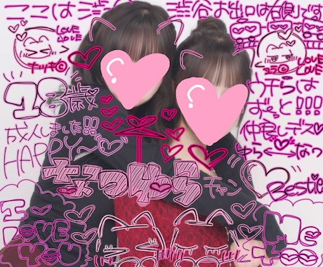 写真のデコレーションやPOP、看板制作をします かわいくPOPに！どんなコンセプトでも承ります！ イメージ1