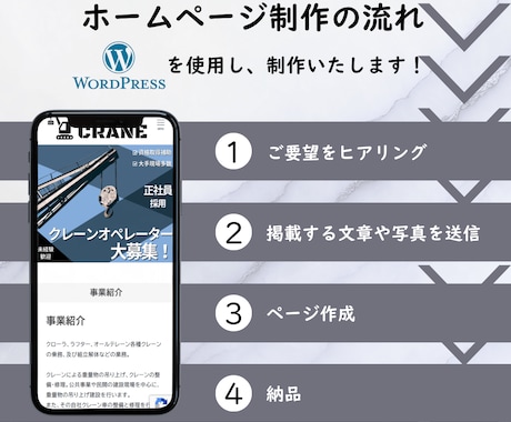 WordPressで採用LPを制作します 応募につながる導線設計の１ページの採用ホームページ！ イメージ2