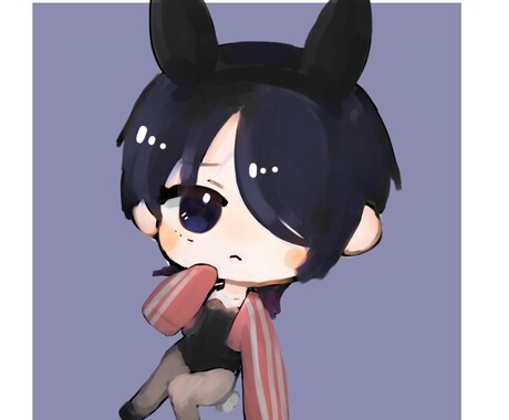 かわいいミニキャラ描きます 色彩暗めでかわいいミニキャラを描きます イメージ1