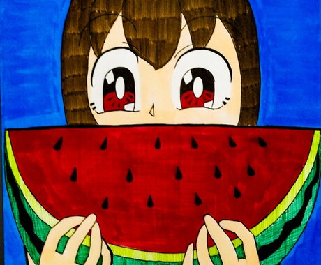 A4でアナログのオリジナルイラストを描きます アナログのオリジナルイラストなら線描く書房がオススメ イメージ2
