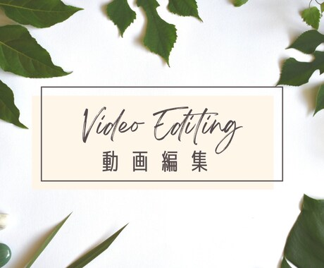 YouTube／SNS／広告動画の編集承ります あなたの想いを形にします。ぜひご相談から！ イメージ1