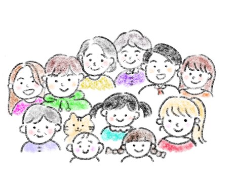 ゆるっとした人物画を描きます ほっとする、ゆるいタッチのイラスト イメージ2