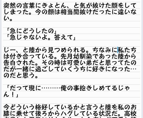 夢小説を書きます 自分の妄想を文字にしたいと思いませんか？ イメージ1