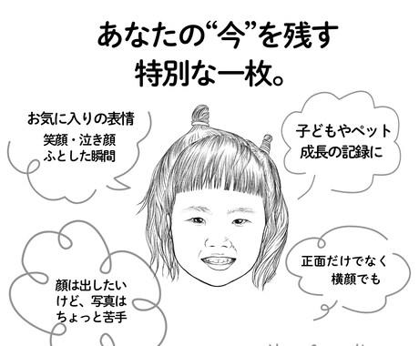 特別な瞬間を世界にひとつの線画にします 何気ない日常を特別な思い出に残すイラスト イメージ2