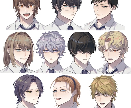 リテイク無し即納品！アイコンイラスト描きます シンプルなやり取りで顔アイコンが欲しい方！ イメージ2