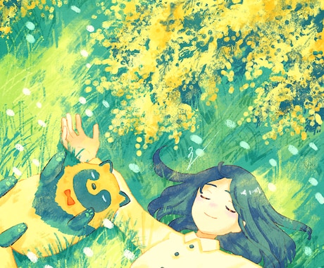 あたたかい世界観のイラストを描きます 一枚絵、サムネイル、MVイラスト、立ち絵など イメージ2