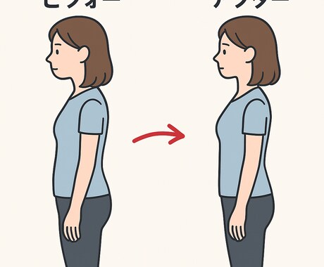 骨盤の歪みと反り腰を専門家が徹底分析しますます 写真で歪みの原因を特定し改善策を提案します イメージ1