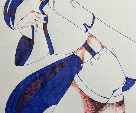 アナログイラストデザインを描かせていただきます 特別な1枚を貴方に！メモ帳や表紙などに！ イメージ2