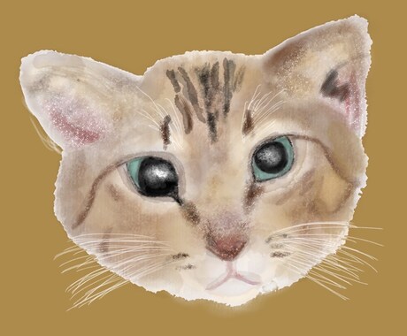 水彩タッチ:ペットの優しい雰囲気を絵に残します 大切な家族であるペットの表情を、心を込めて描きます！ イメージ2