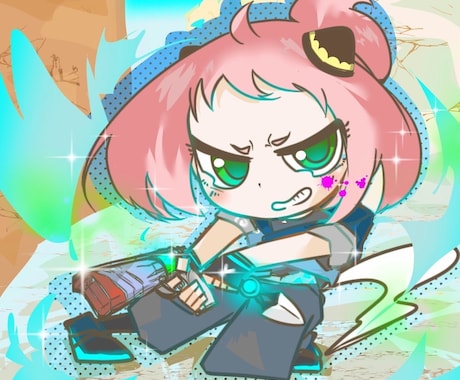 貴方の好きな2キャラクターをかけてイラスト描きます 好きなキャラどっちも！DiscordやXアイコン等に！ イメージ1