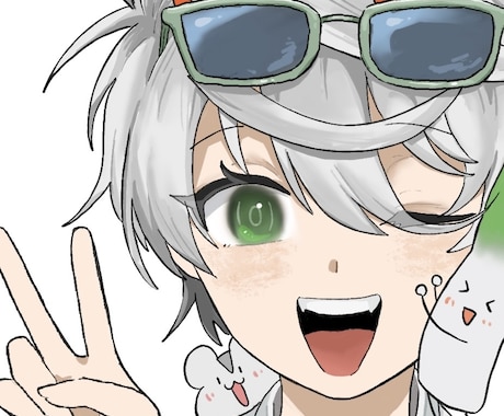 顔〜バストアップまでの絵描きます グッズ制作用データ作成も可能! イメージ1