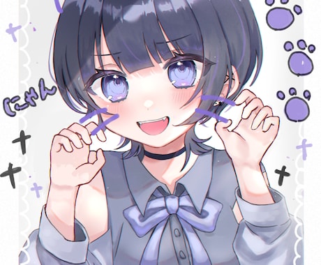 素敵なイラストを描かせて頂きます SNSのアイコン用など素敵なイラスト 