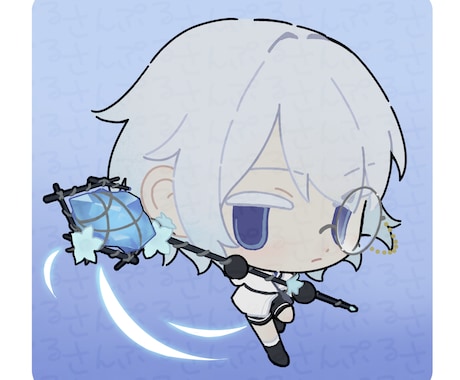 落ち着いた色味の可愛いSDイラスト作成します もちもち可愛いSDイラストを作成します イメージ1