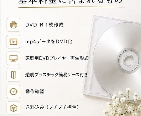 即日発送可能〇自作動画を式場提出用DVDにします 卒花クリエイターが作成✨お困りごと何でもご相談ください♪ イメージ2