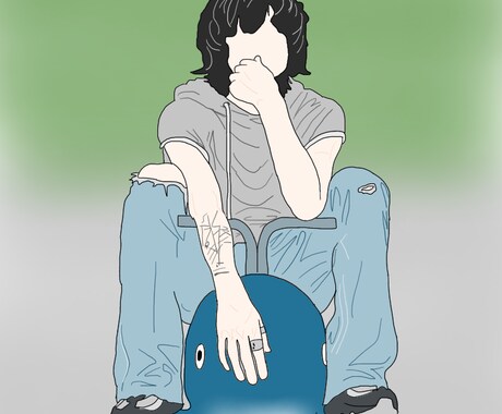 写真を元にお洒落なイラスト描きます SNSのアイコンにもご使用いただけます イメージ2