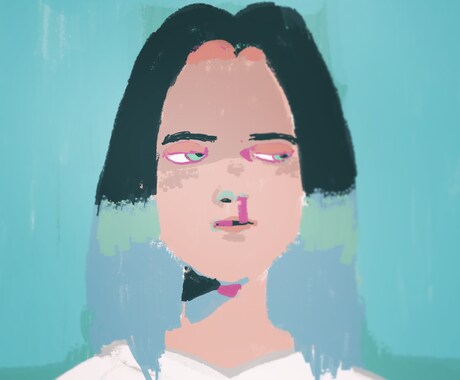 アクリルガッシュな感じのデジタル似顔絵描きます イメージ1