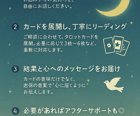 モヤモヤや不安を優しくほどくタロット占いをします 心を紡ぐスピリチュアルカウンセリング イメージ2