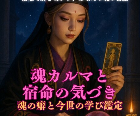 魂カルマと宿命の気づきます 魂の癖と今世の学びをカルマを解説 イメージ1