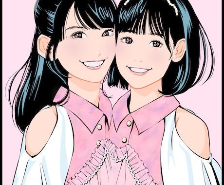 選べる画風♪あなた好みの似顔絵描きます 可愛いもリアルもお任せ！好きなテイストで世界に1枚の似顔絵を イメージ2