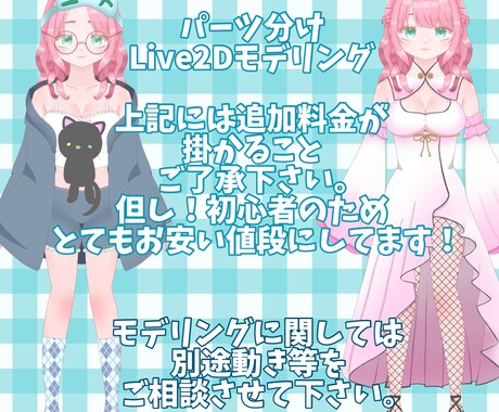 誰よりも安い！商用◎のイラスト全般お届けします イラスト＆Live2Dモデリング初心者のため格安価格！ イメージ2
