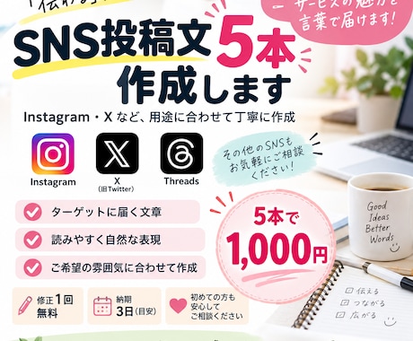 読みやすい文章を丁寧に作成します イメージ1