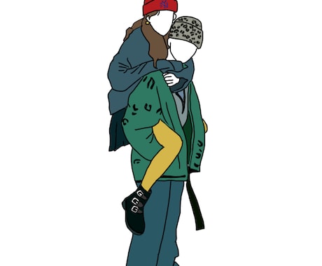 推しとの夢のツーショット描きます イメージ1