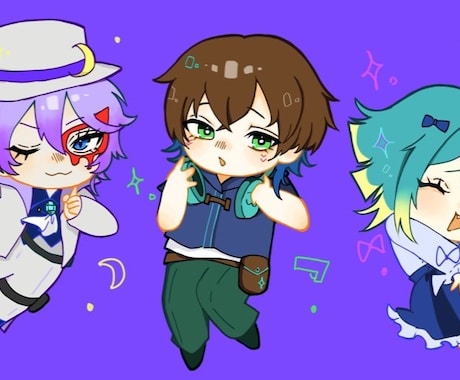 まるっとかわいいSDキャラクターを描きます アイコンなどにも使用可能！VTuberさんも! イメージ1