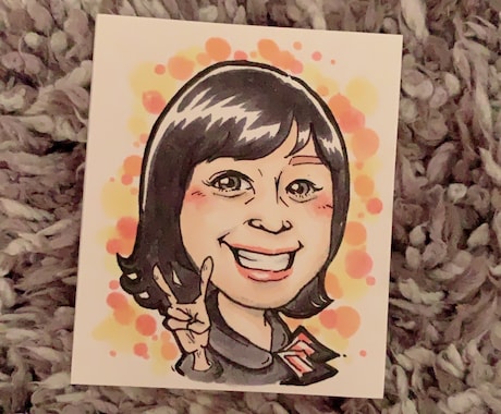 大切な人への似顔絵描きます あなたの顔、似顔絵にしてみませんか？ イメージ1