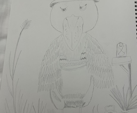 ほっこりやさしいハシビロコウ描きます イメージ1
