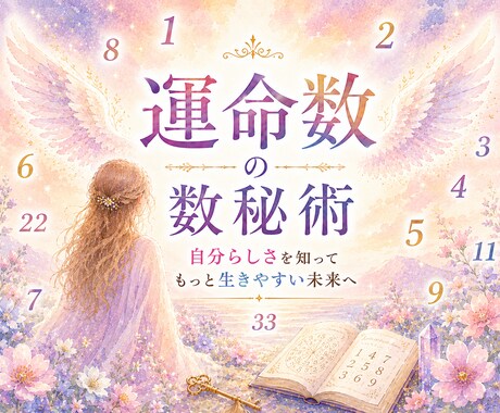 あなたの強み・才能✨を生年月日から鑑定します 自分らしく生きる︙運命数・数秘術┊ラッキーカラー イメージ1