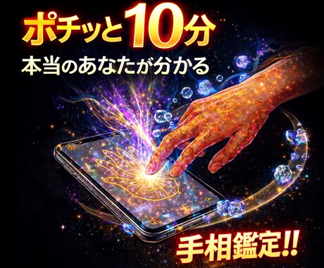 ポチッと10分本当のあなたを知る手相鑑定します あなたの本質と魅力を読み解きます イメージ1