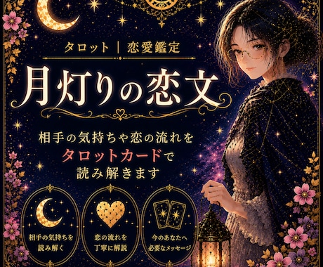 相手の気持ちや恋の流れを読み解きます あなたの恋に、そっと寄り添うリーディングを。 イメージ1