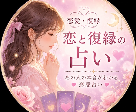 あなたの恋愛を占います 今の状況を細かく聞いた上で、これからを占います イメージ1