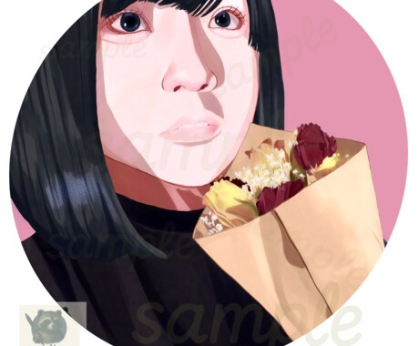 リアルな厚塗り似顔絵でSNSアイコンをお描きします SNSを彩る、あなただけの特別な一枚をお描きします♪ イメージ2