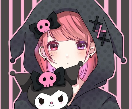 SNS用アイコンかきます 大人かわいい、パキッとしたイラスト好きな方 イメージ2