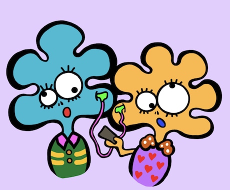 世界で1つ。ポップで明るいデザイン描きます 見ているだけでハッピーに、想いのこもったデザインを制作！ イメージ1