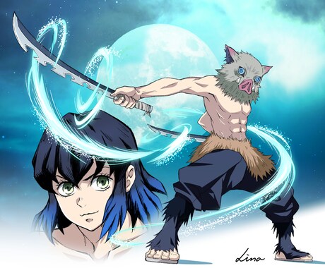 アニメ風イラスト描きます キャラ絵、SNSアイコンなどを描きます！ イメージ2