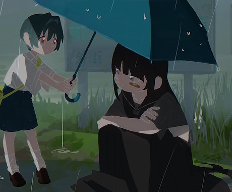 イラスト・ループアニメーション描きます 世界観たっぷりの配信待機画面や作業用BGM・MVに！ イメージ1