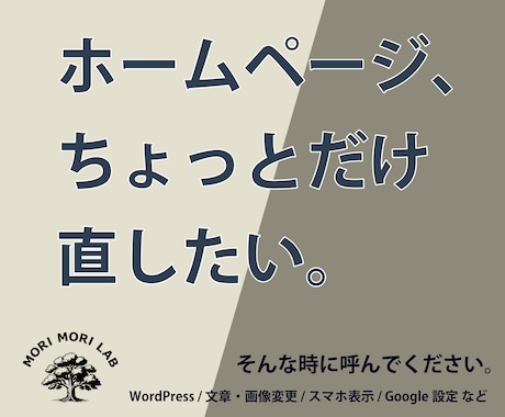 ホームページの「ちょっと直したい」をお助けします イメージ1