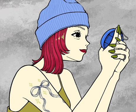 人と被らない！ポップなアイコンイラスト描きます 商用利用可！インスタ、ブログ、XなどSNSアイコンにぜひ◎ イメージ2