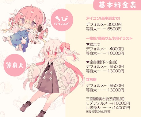 あなただけの可愛くてポップなイラストをお描きします 商用利用対応！アイコン・グッズ・配信用…色んな用途にぜひ♪ イメージ2