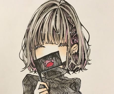 可愛い女の子イラスト描きます 手書きで暖かく可愛い女の子！アイコンなどにもピッタリ！