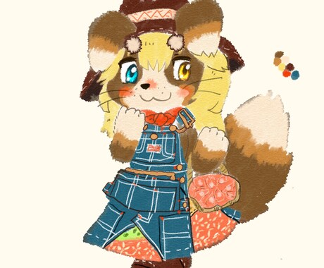 動物キャラクター(ケモノ)のデザインをします もふもふみ溢れるキャラクターデザインをします。 イメージ2
